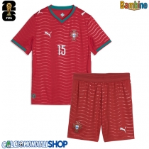 Maglie da calcio Portogallo Joao Neves #15 Prima Maglia Bambino Mondiali 2026  Manica Corta (+ Pantaloni corti)